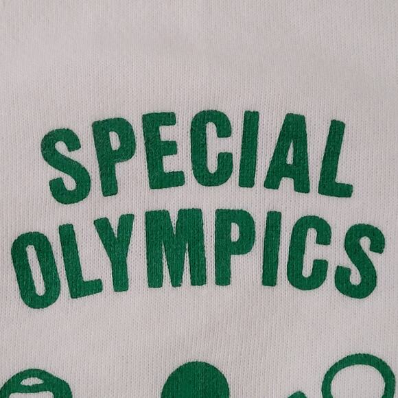 Vintage 90s Family Sports Sweatshirt Womens M 19x19 Boxy White - Picture 8 of 11